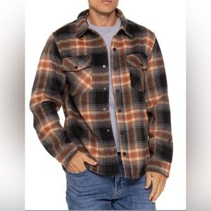 NWT Dakine Men's Flannel Plaid Fleece Lined Jacket - S